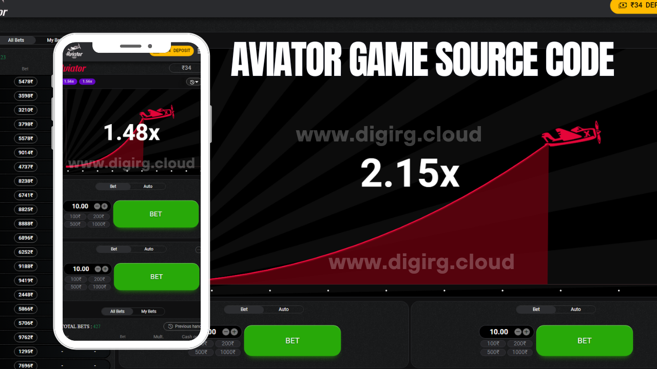Latest Aviator Game Source Code with complete setup || Make your own aviator game 2025
